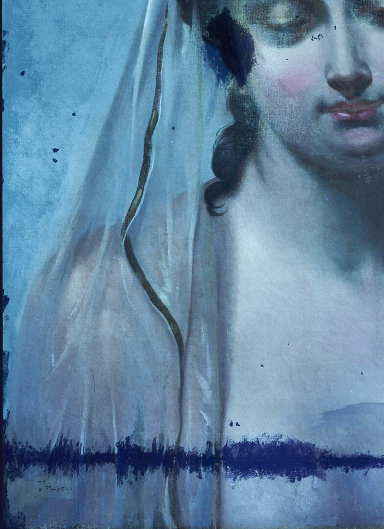 Lot 137: Circle of Ingres, Portrait of a Lady with Mirror, Poss. Cleopatra