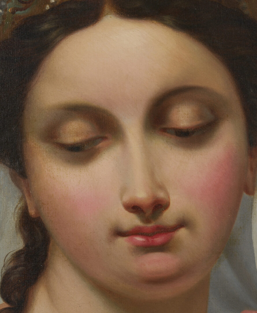 Lot 137: Circle of Ingres, Portrait of a Lady with Mirror, Poss. Cleopatra