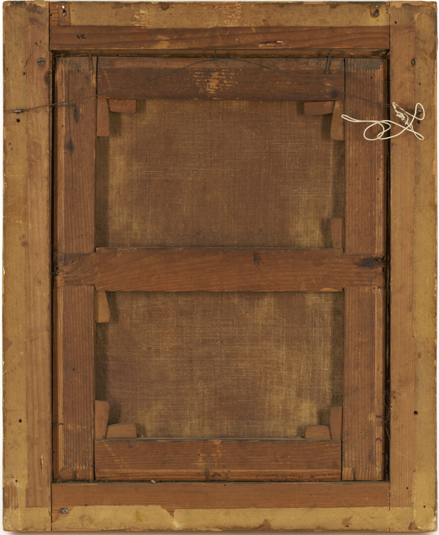 Lot 139: 19th C. Oil After Annibale Carracci, Holy Family with St. John the Baptist