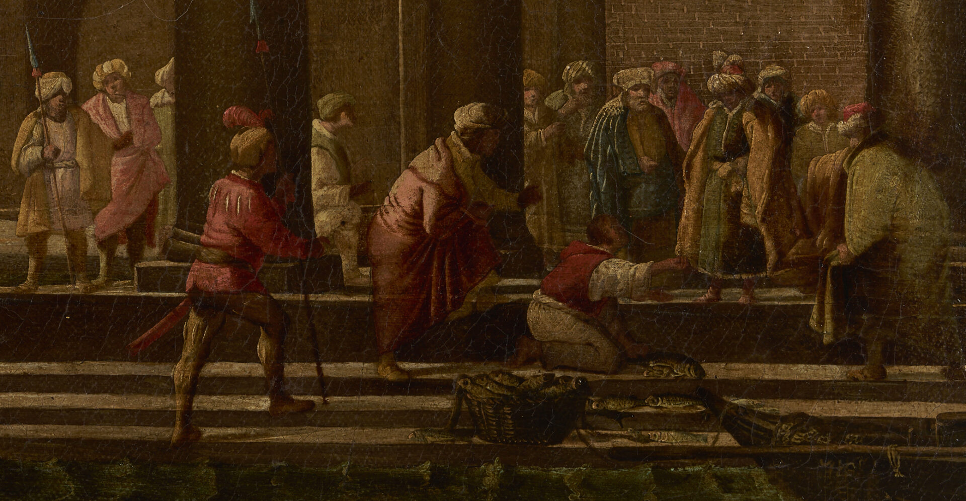 Lot 142: Italian School, 17th C. Circle of Codazzi, Architectural Capriccio