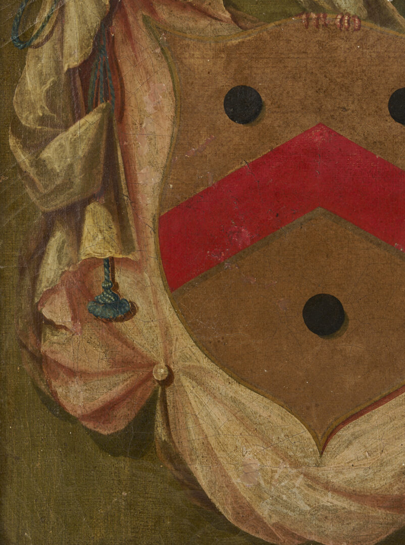 Lot 144: 2 19th c. Coat of Arms Paintings