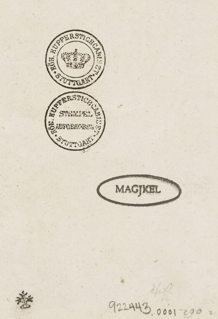 Lot 146: Albrecht Durer Etching, Sudarium Held By One Angel