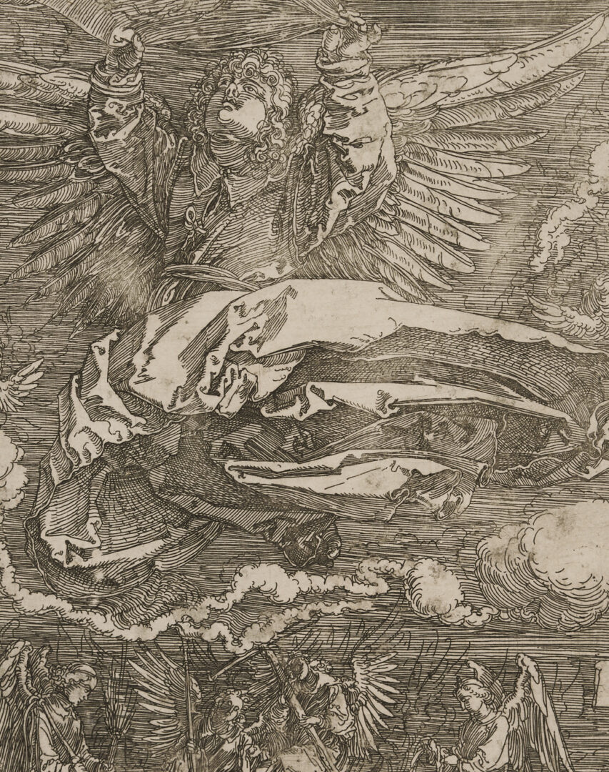 Lot 146: Albrecht Durer Etching, Sudarium Held By One Angel