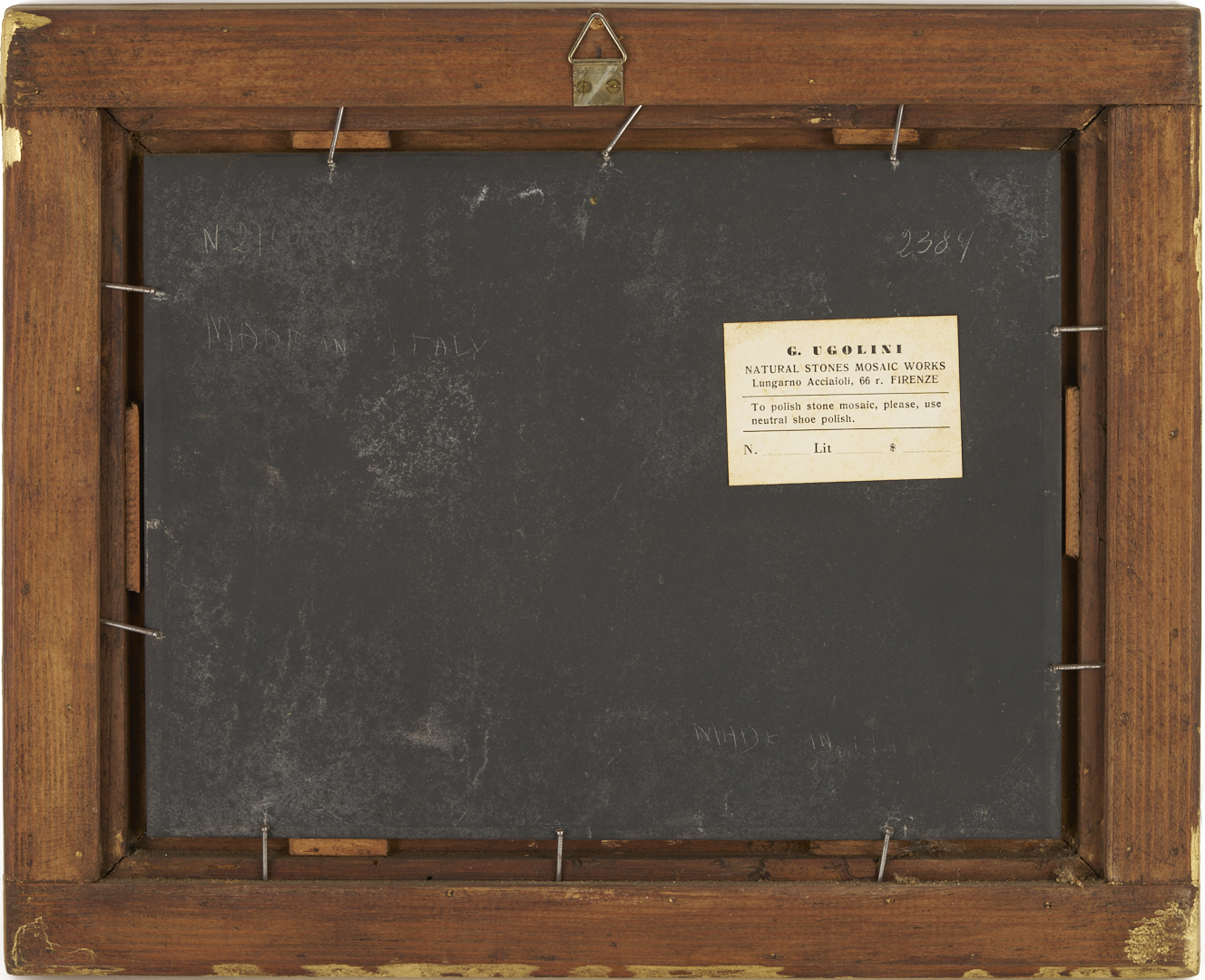 Lot 149: 4 Ugolini Pietra Dura Plaques, Dancers & Landscapes