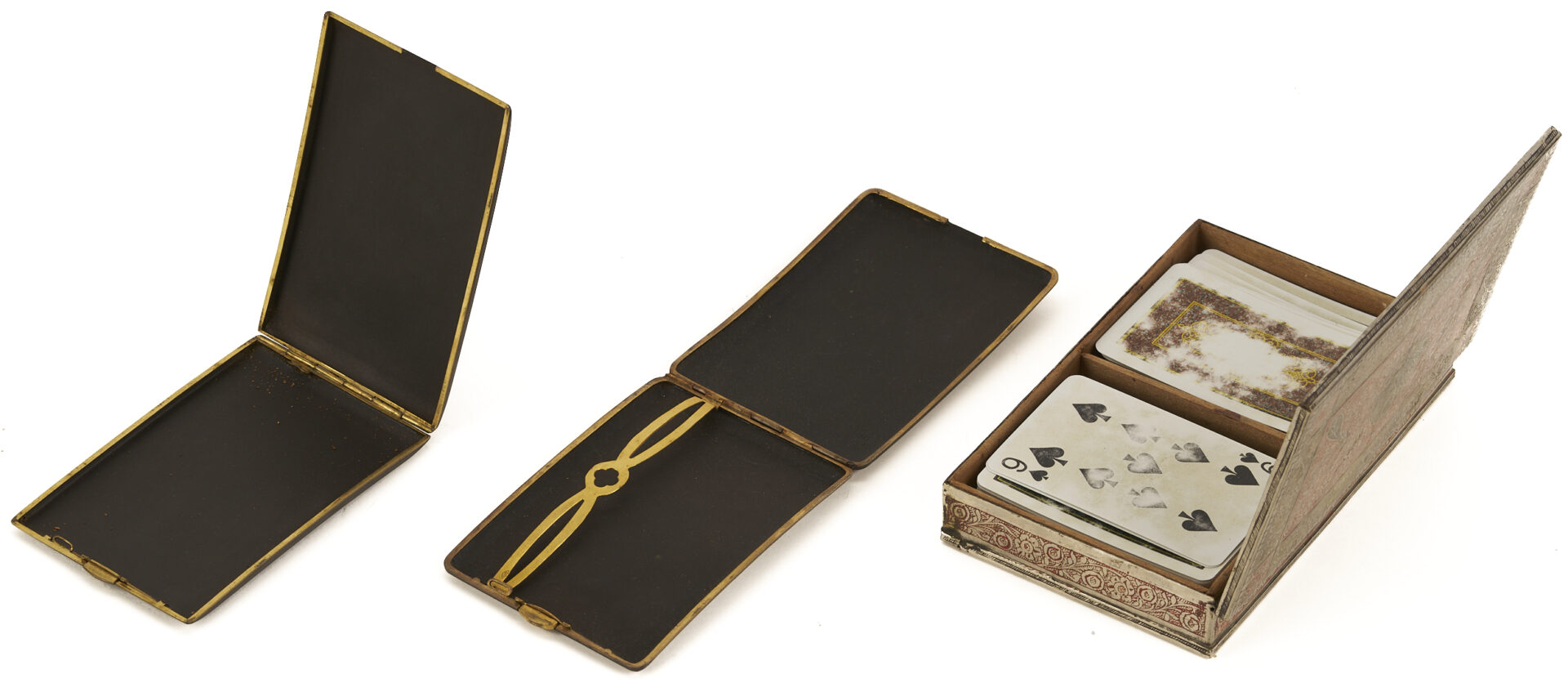 Lot 14: Chinese Smoking and Gaming Items plus 3 Card Cases