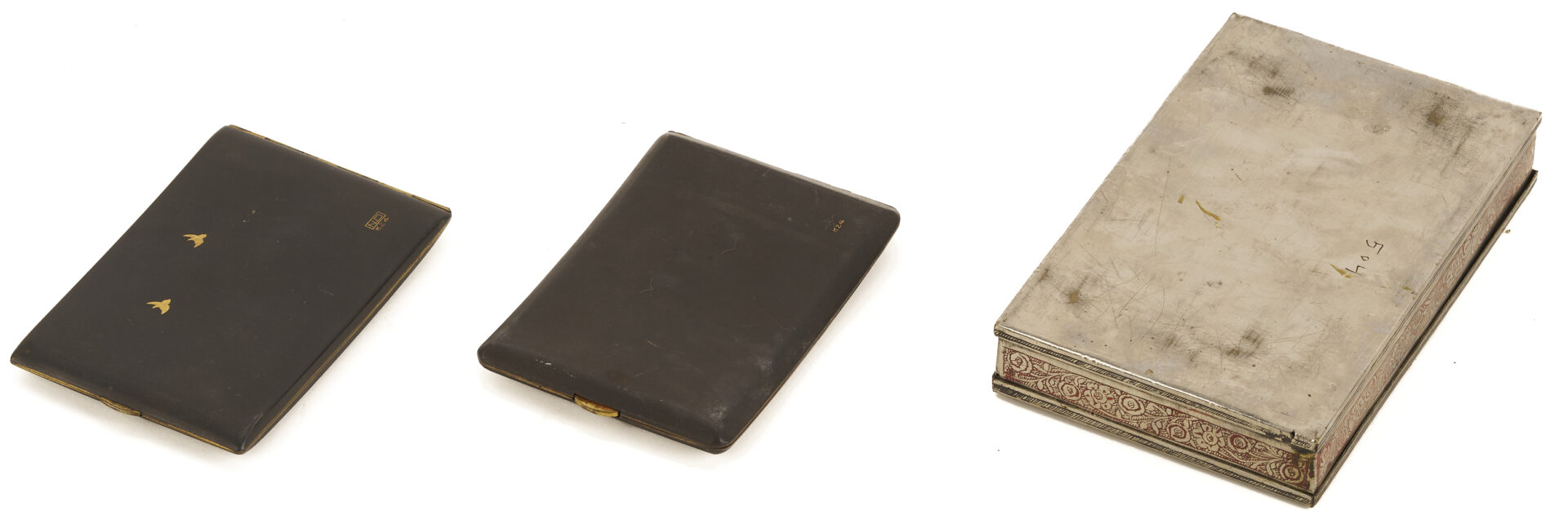 Lot 14: Chinese Smoking and Gaming Items plus 3 Card Cases