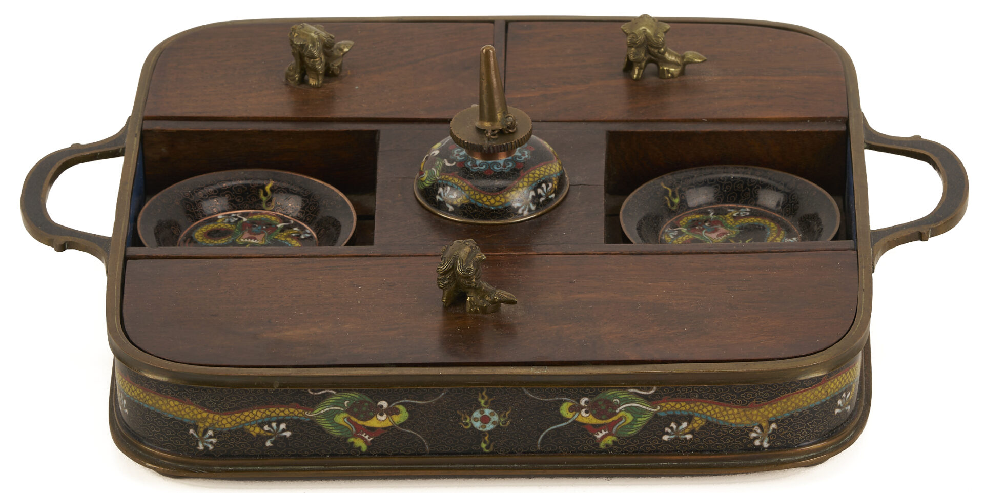 Lot 14: Chinese Smoking and Gaming Items plus 3 Card Cases