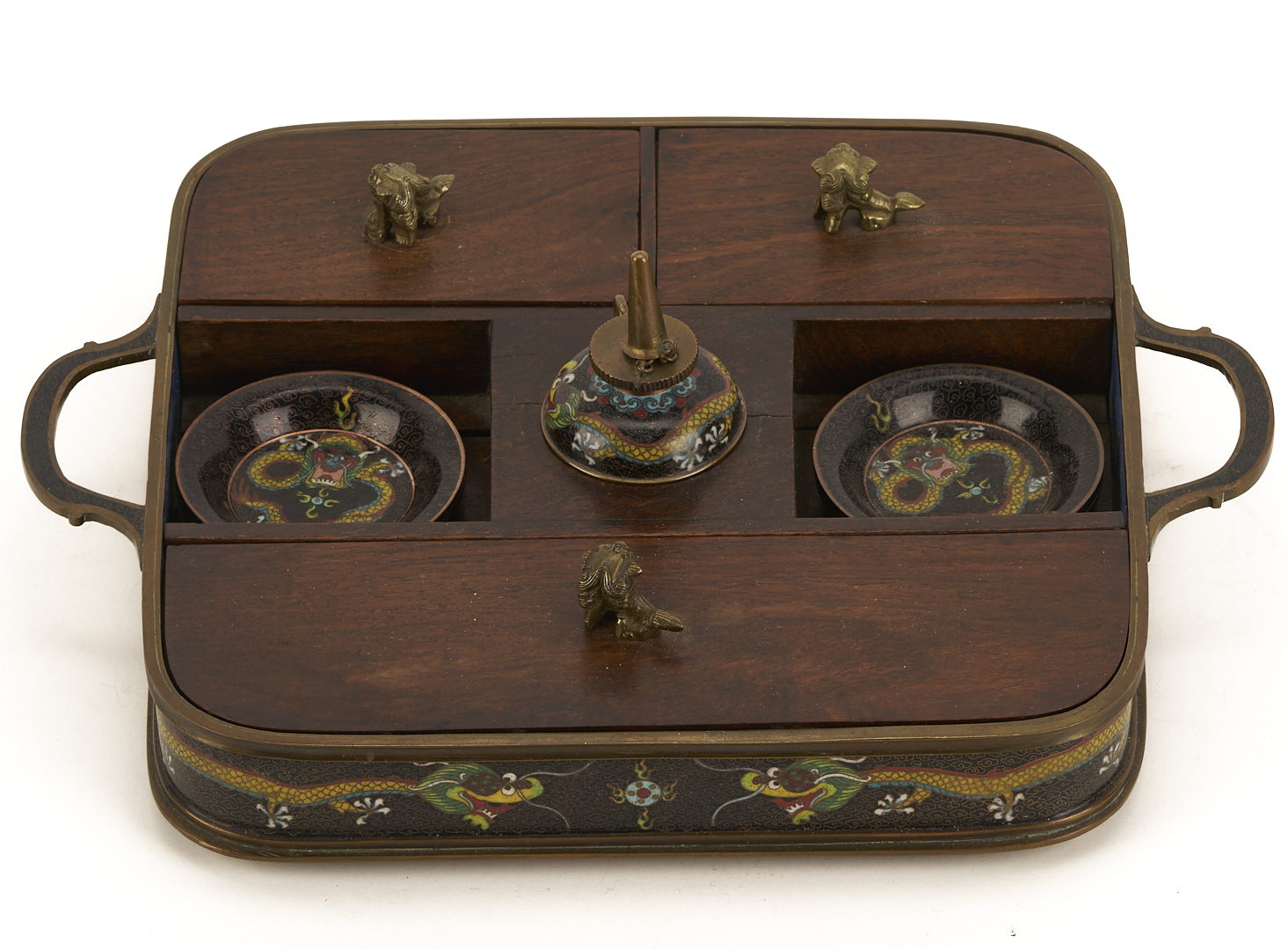 Lot 14: Chinese Smoking and Gaming Items plus 3 Card Cases