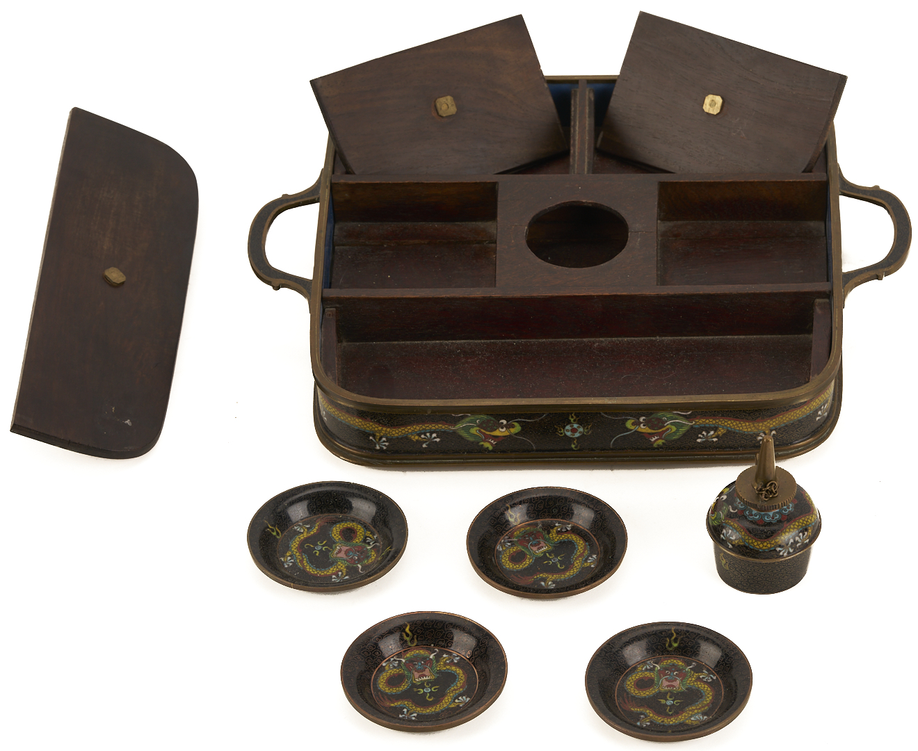 Lot 14: Chinese Smoking and Gaming Items plus 3 Card Cases