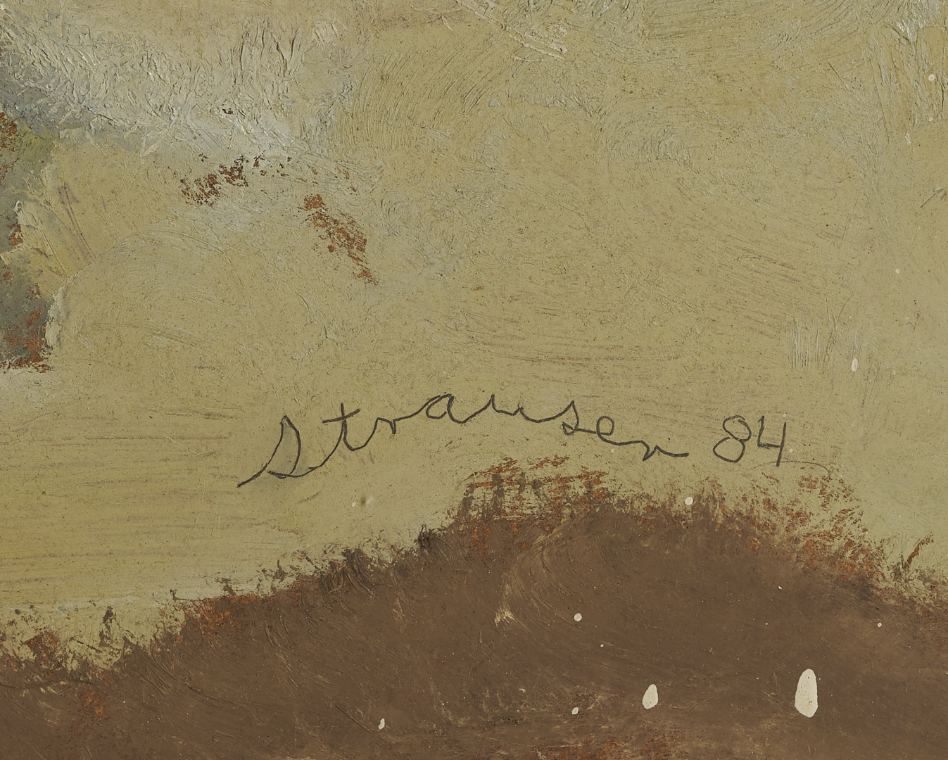 Lot 150: Large Sterling Strauser O/B Still Life Painting, Flower Bouquet