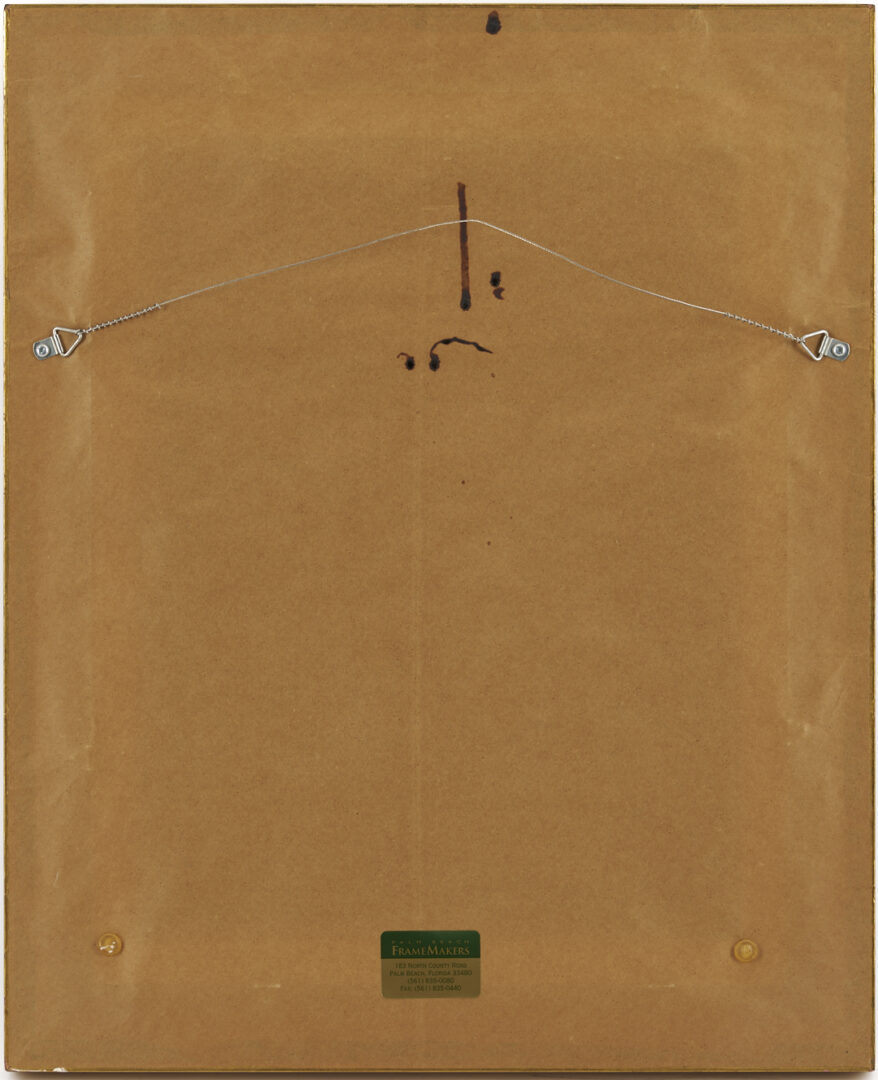 Lot 151: Johann Berthelsen O/C Snowy Manhattan Street Scene w/ Empire State Building