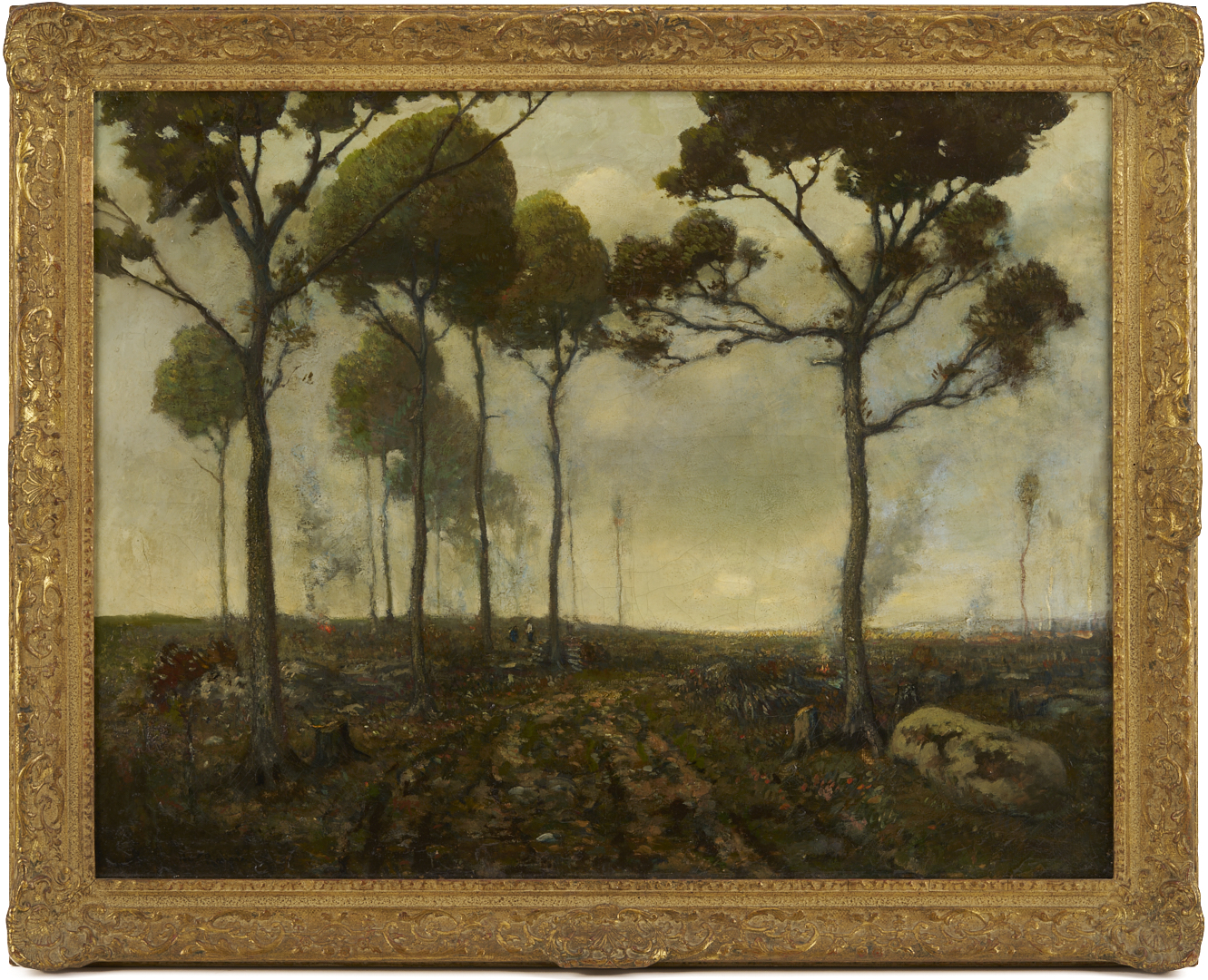 Lot 153: Henry Ward Ranger Tonalist O/C Landscape Painting