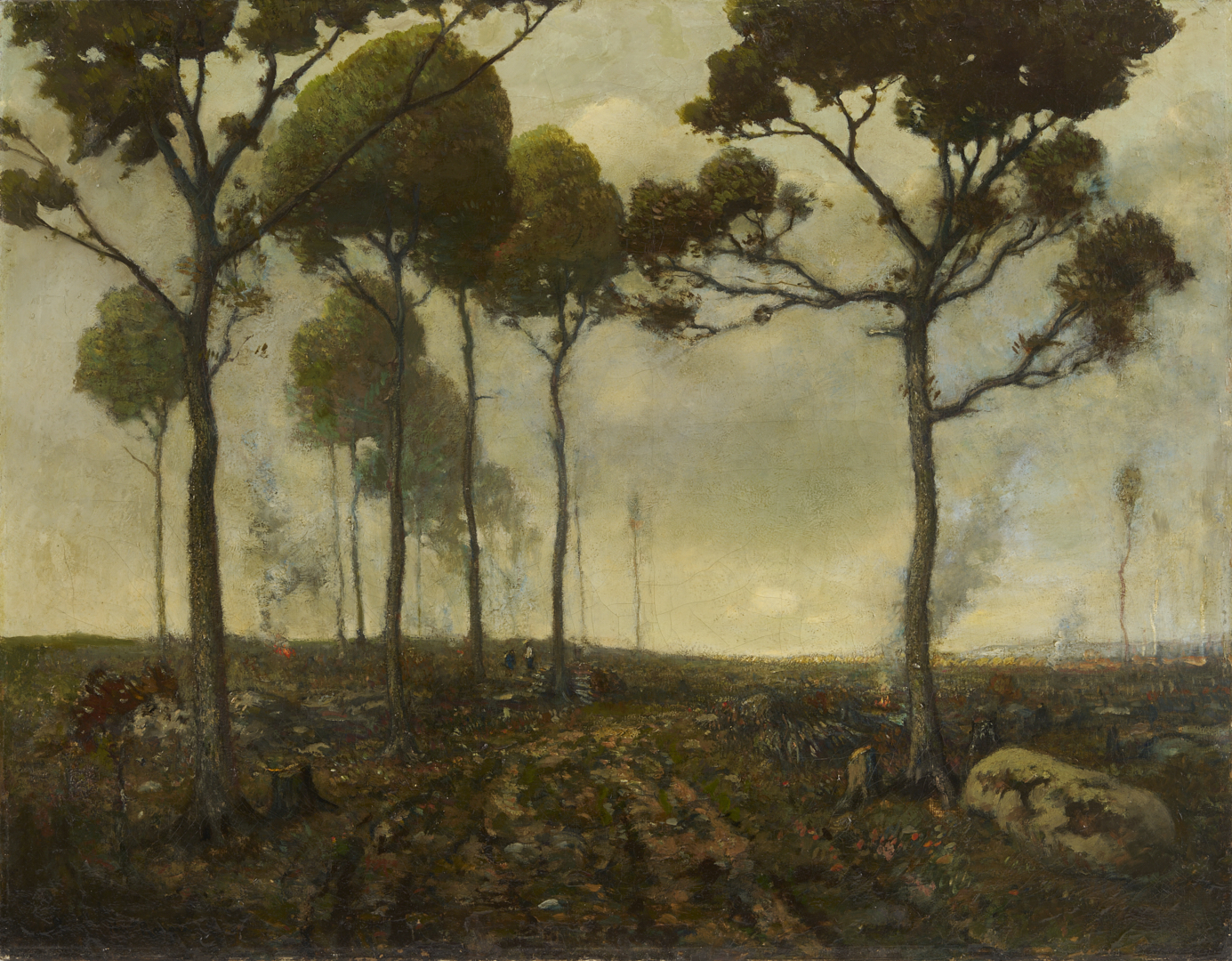 Lot 153: Henry Ward Ranger Tonalist O/C Landscape Painting