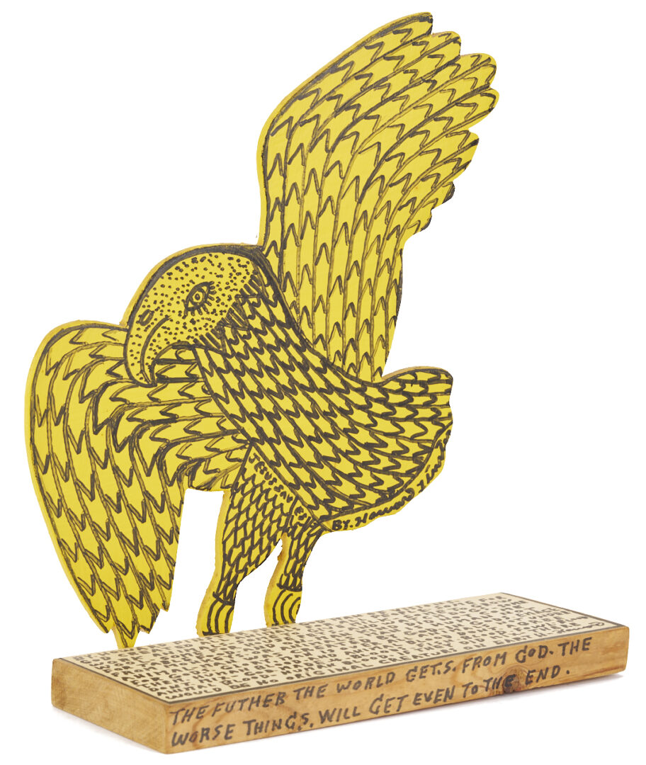 Lot 161: Howard Finster Cut Out Eagle Silhouette