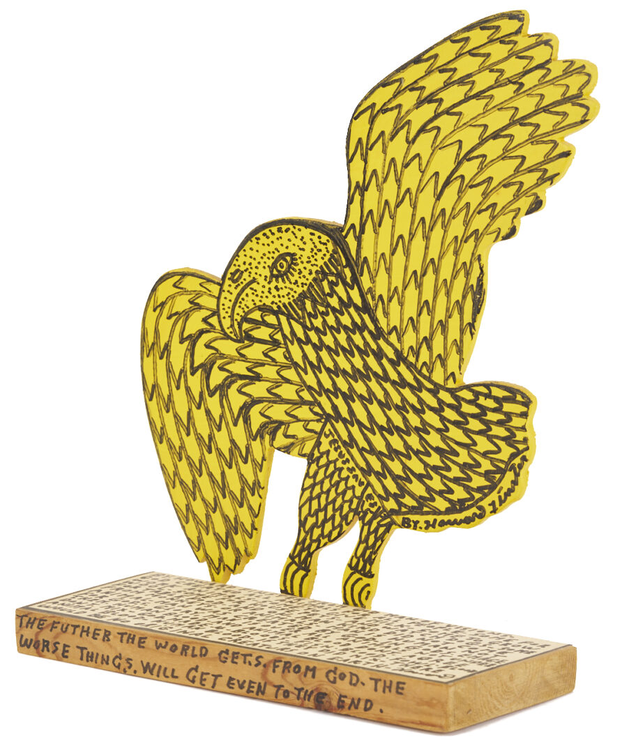 Lot 161: Howard Finster Cut Out Eagle Silhouette