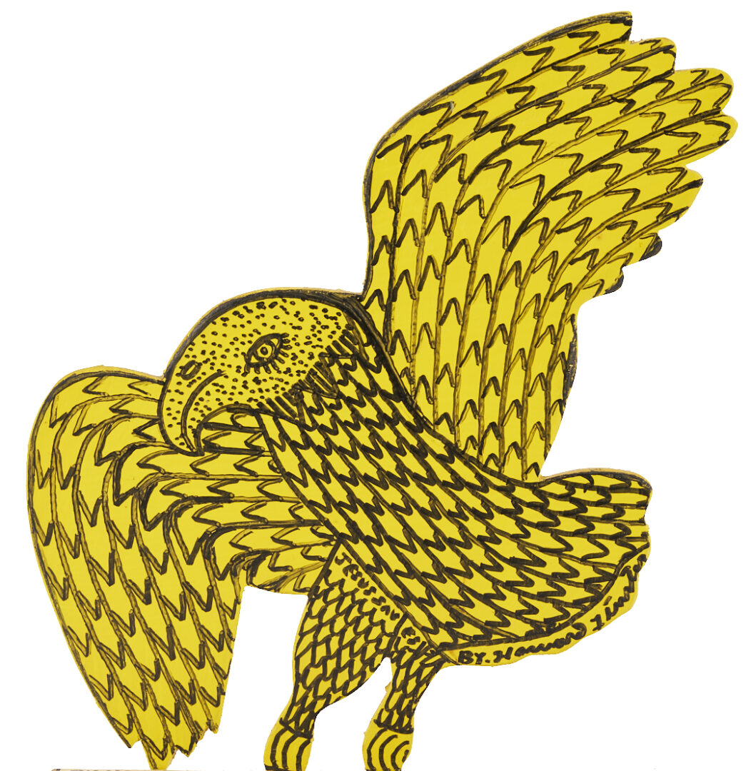 Lot 161: Howard Finster Cut Out Eagle Silhouette