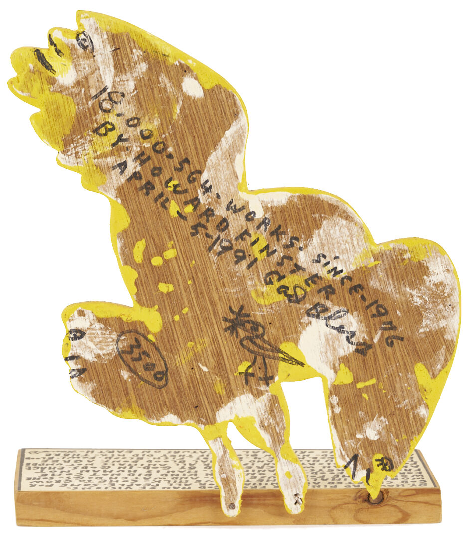 Lot 161: Howard Finster Cut Out Eagle Silhouette