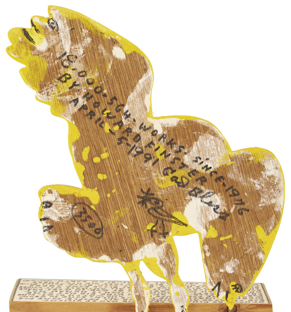 Lot 161: Howard Finster Cut Out Eagle Silhouette