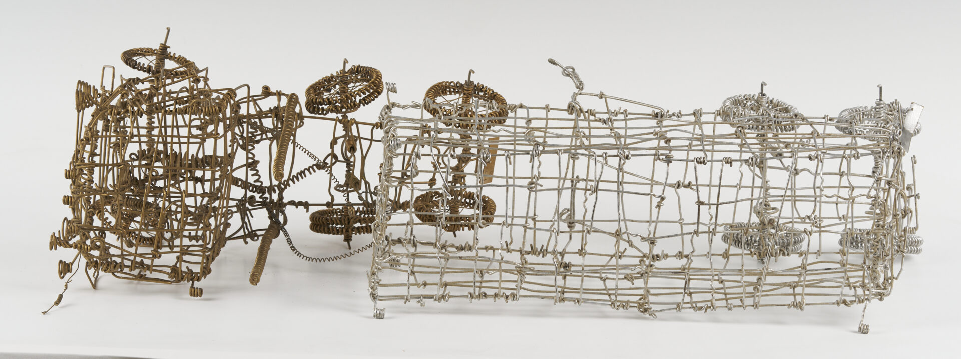 Lot 162: Vannoy Streeter Wire Sculpture, Semi Truck w Trailer, Articulated