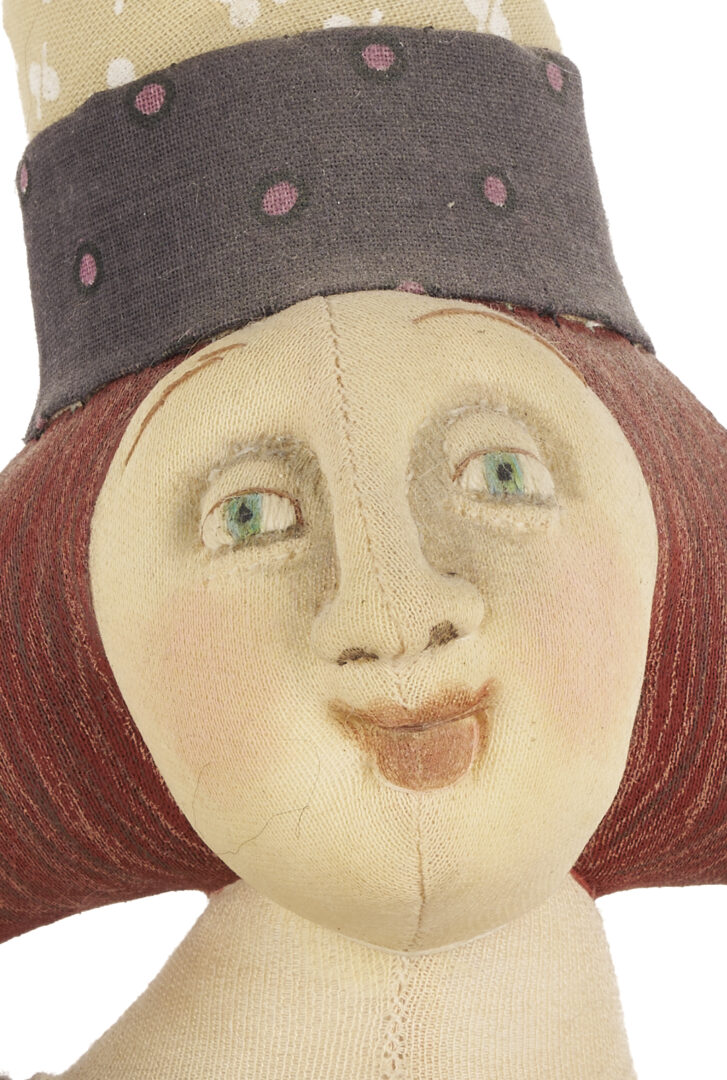 Lot 163: Akira Blount Folk Art Soft Sculpture, Mother & Child