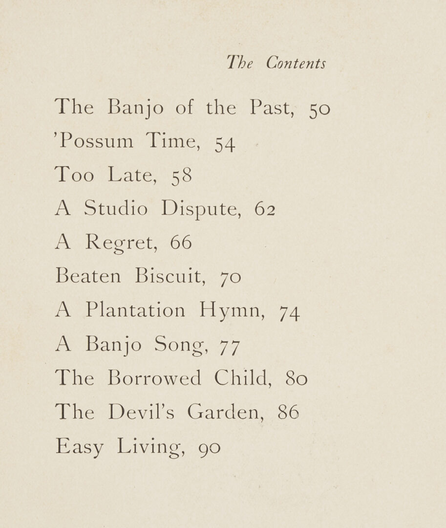 Lot 166: Maria Howard Weeden W/C Portrait of a Girl, Plus Signed Bandanna Ballads