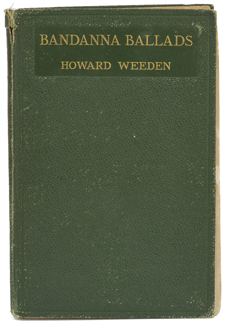 Lot 166: Maria Howard Weeden W/C Portrait of a Girl, Plus Signed Bandanna Ballads