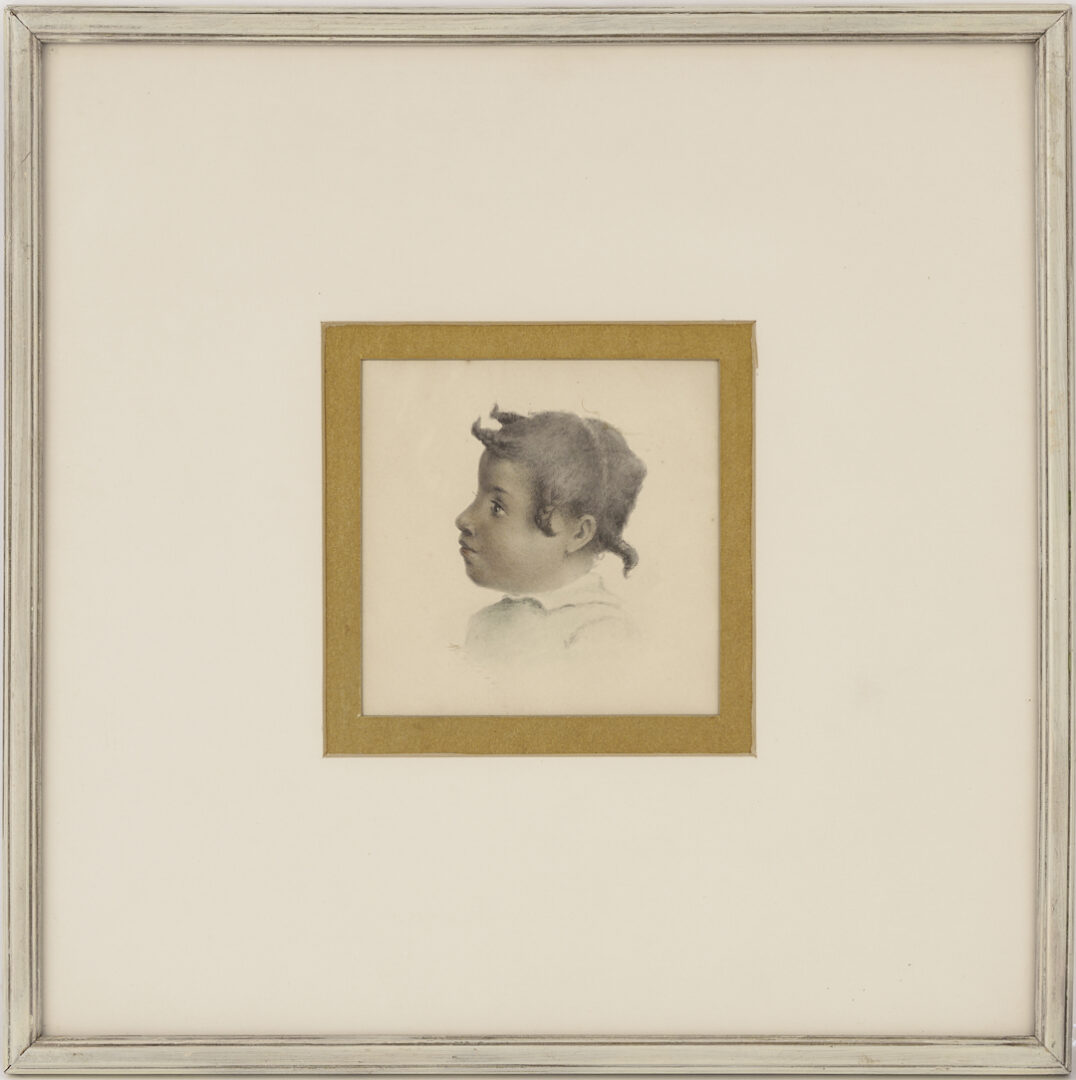 Lot 166: Maria Howard Weeden W/C Portrait of a Girl, Plus Signed Bandanna Ballads