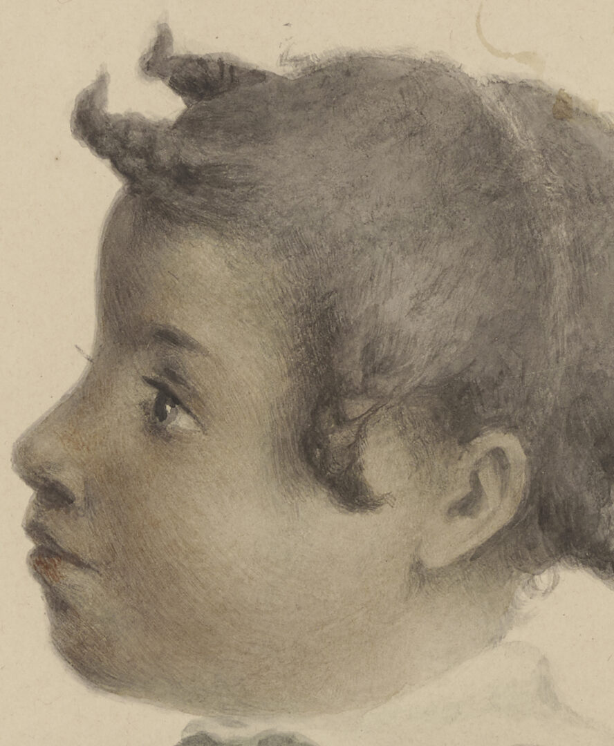 Lot 166: Maria Howard Weeden W/C Portrait of a Girl, Plus Signed Bandanna Ballads