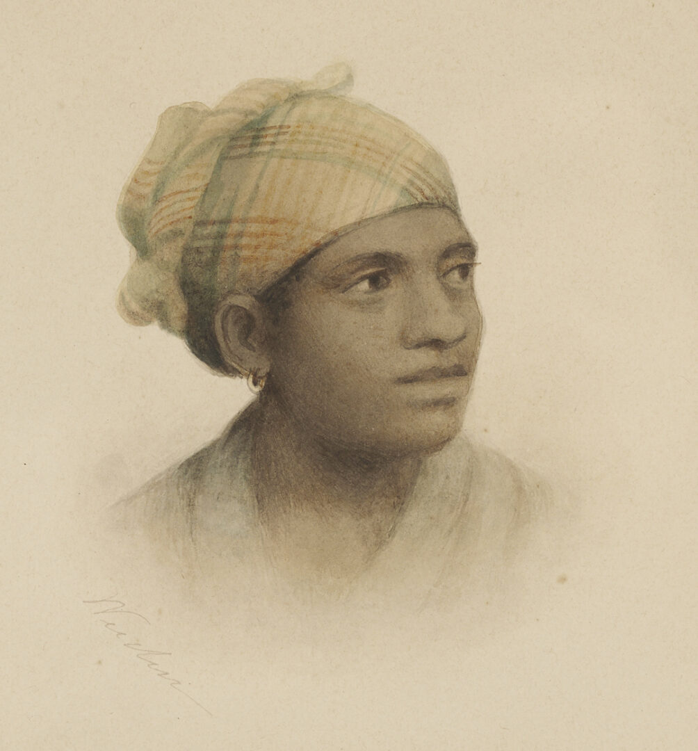 Lot 167: Maria Howard Weeden W/C Portrait of a Young Woman
