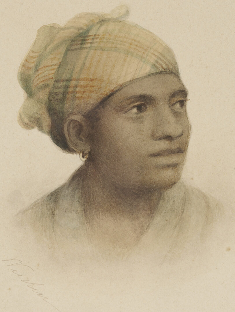 Lot 167: Maria Howard Weeden W/C Portrait of a Young Woman