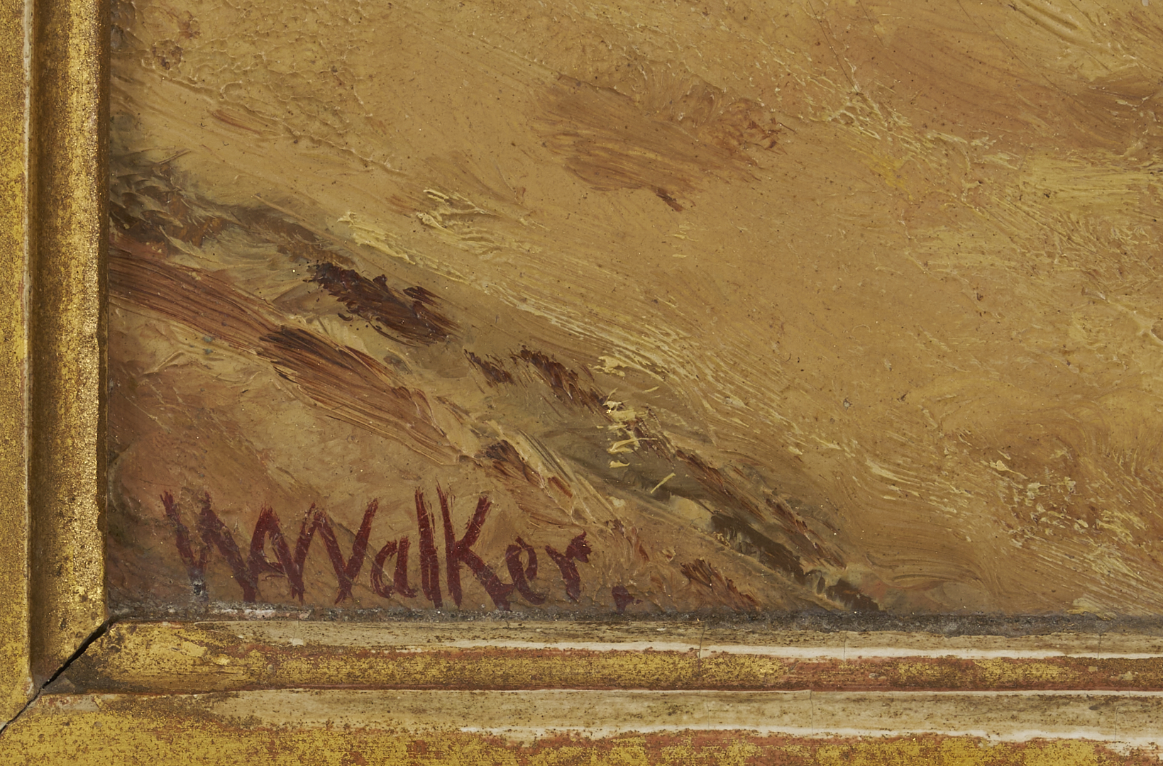 Lot 169: William A. Walker O/B Painting, Woman w/ a Cotton Basket