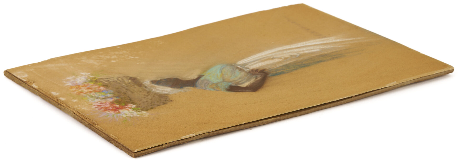 Lot 170: Elizabeth O’Neill Verner Pastel Drawing, Standing Charleston SC Flower Seller