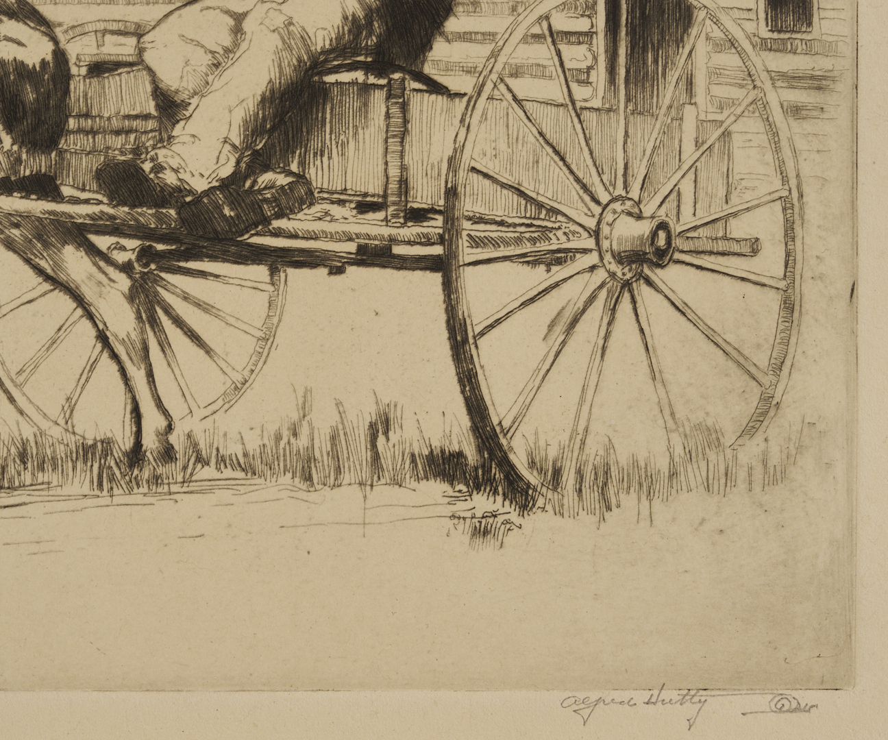 Lot 171: Alfred Hutty Etching, On a Carolina Road, 1932