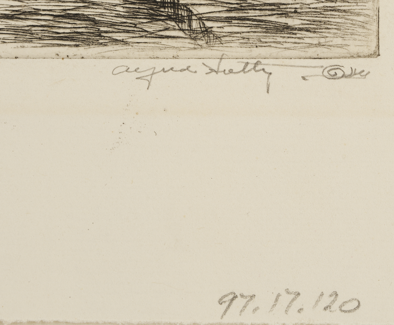 Lot 172: Alfred Hutty Etching, Charleston Spires, 1930