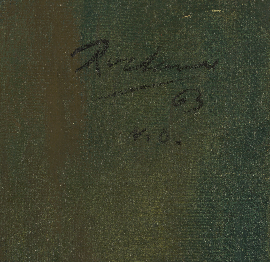 Lot 174: Noel Rockmore O/C Painting, Preservation Hall Trumpet Player