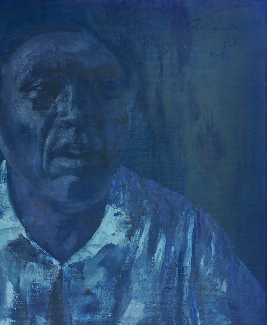 Lot 174: Noel Rockmore O/C Painting, Preservation Hall Trumpet Player