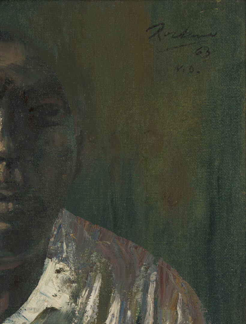 Lot 174: Noel Rockmore O/C Painting, Preservation Hall Trumpet Player