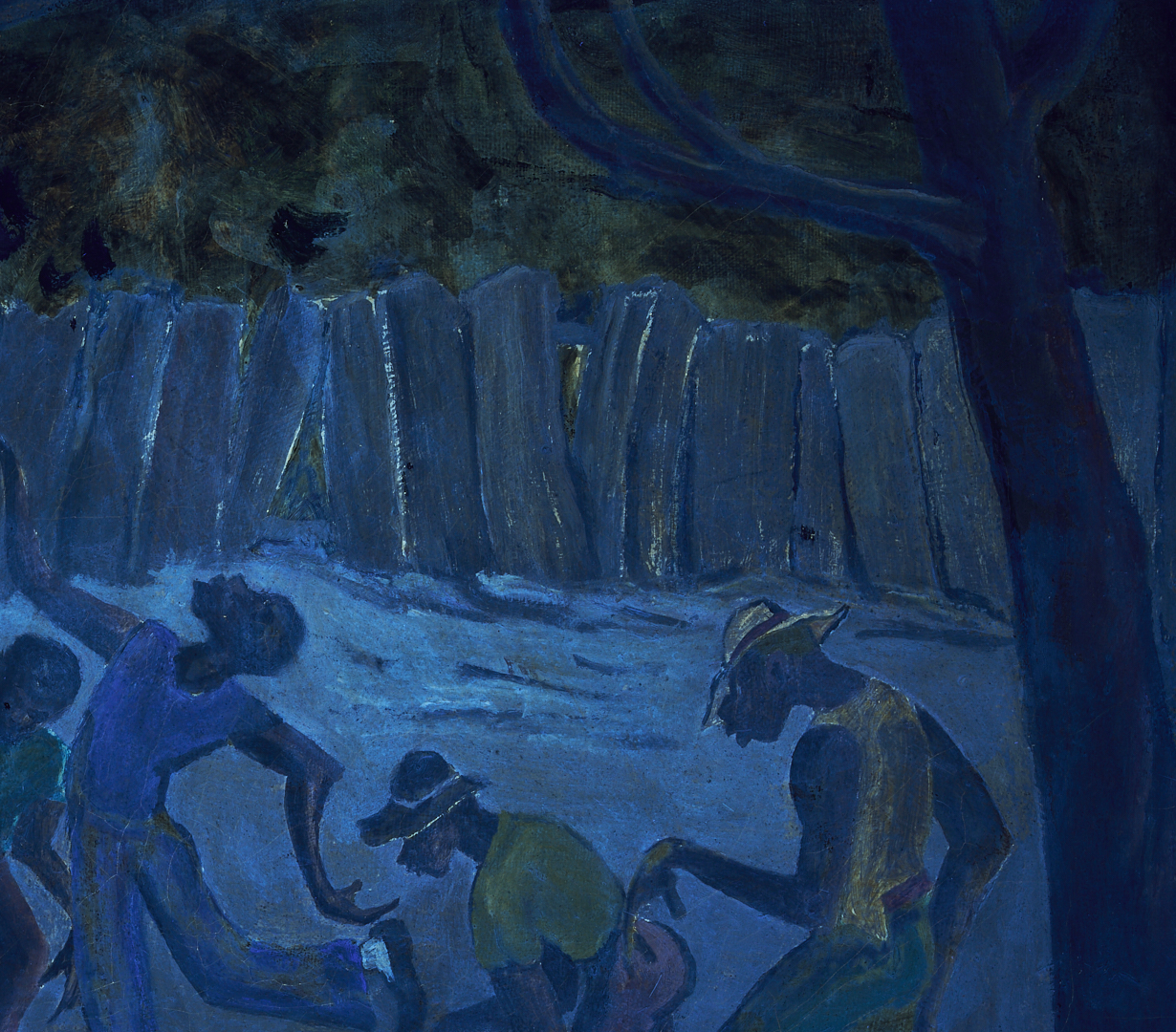 Lot 175: Nell Choate Jones O/C Painting, Men Dancing