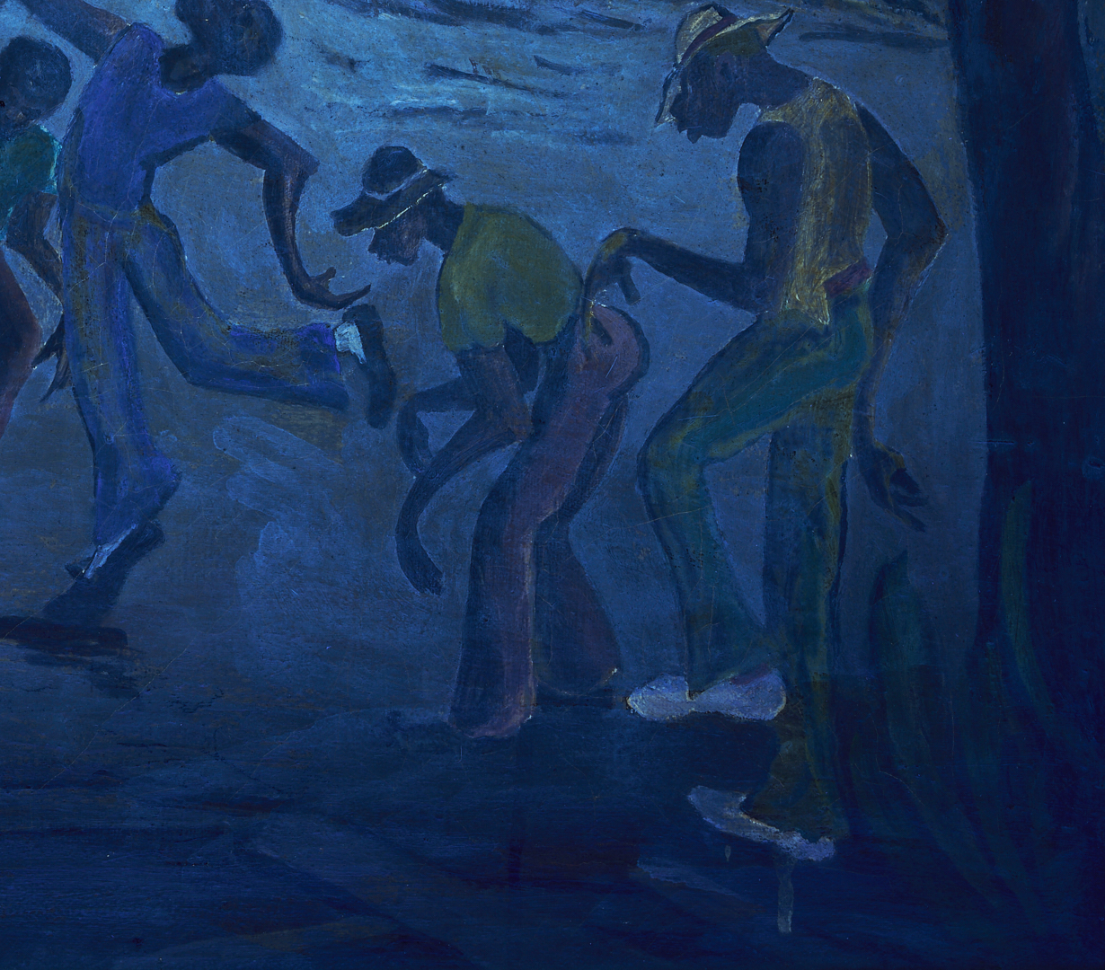 Lot 175: Nell Choate Jones O/C Painting, Men Dancing
