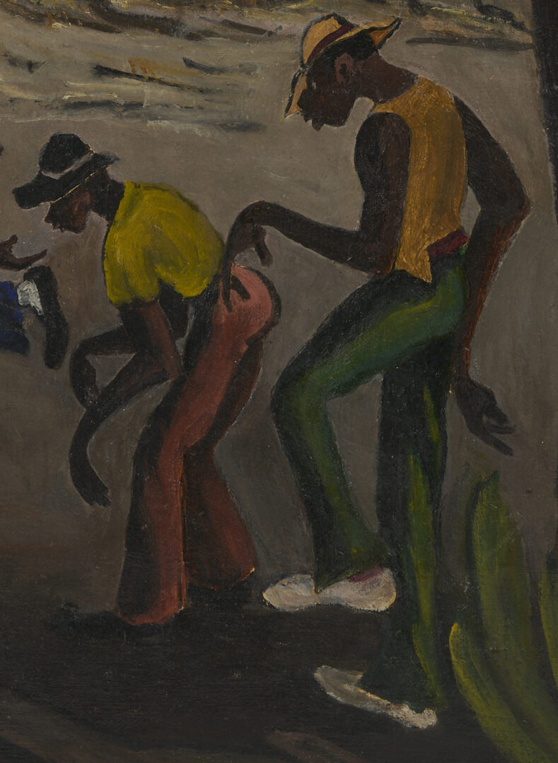 Lot 175: Nell Choate Jones O/C Painting, Men Dancing