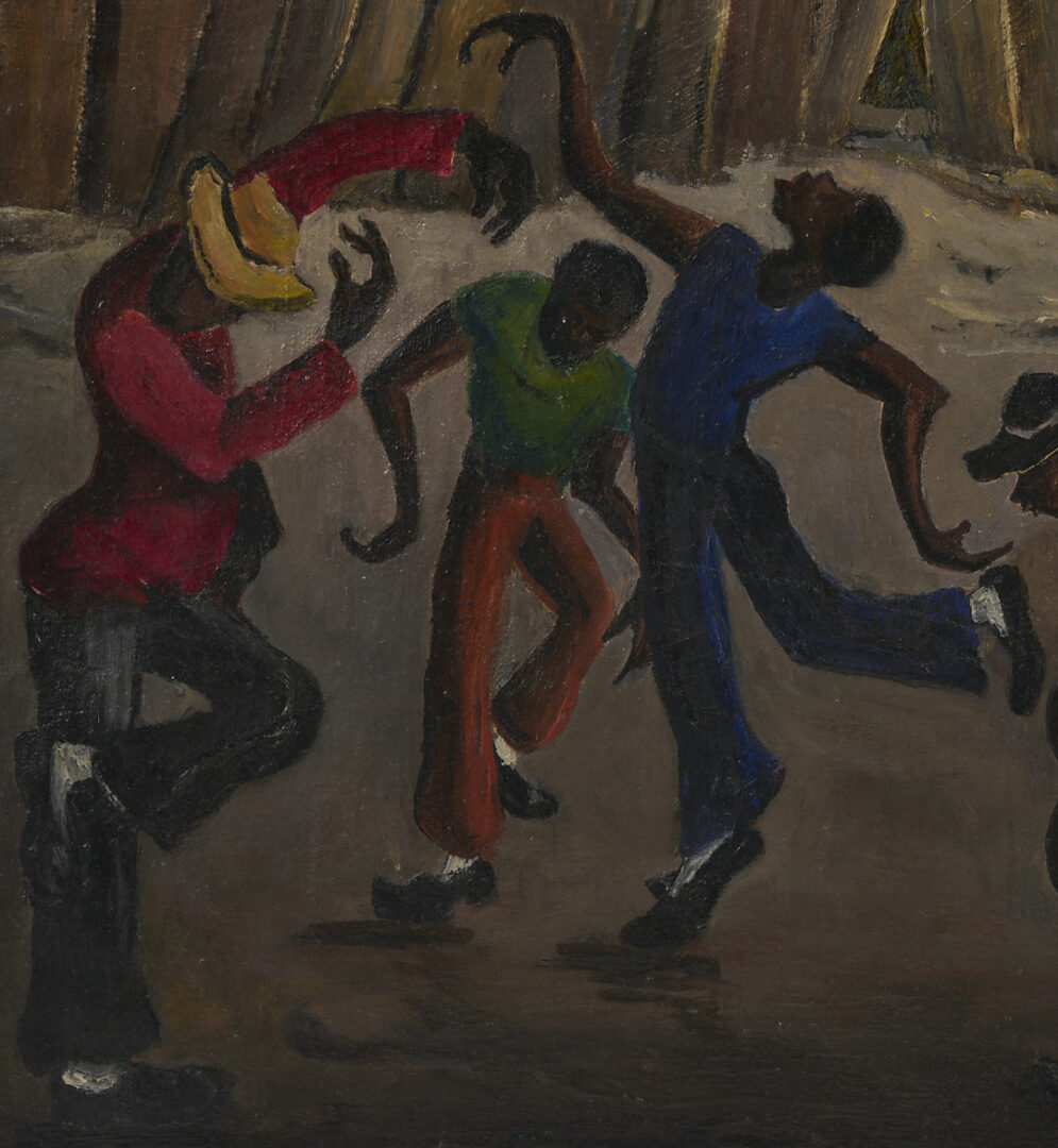 Lot 175: Nell Choate Jones O/C Painting, Men Dancing