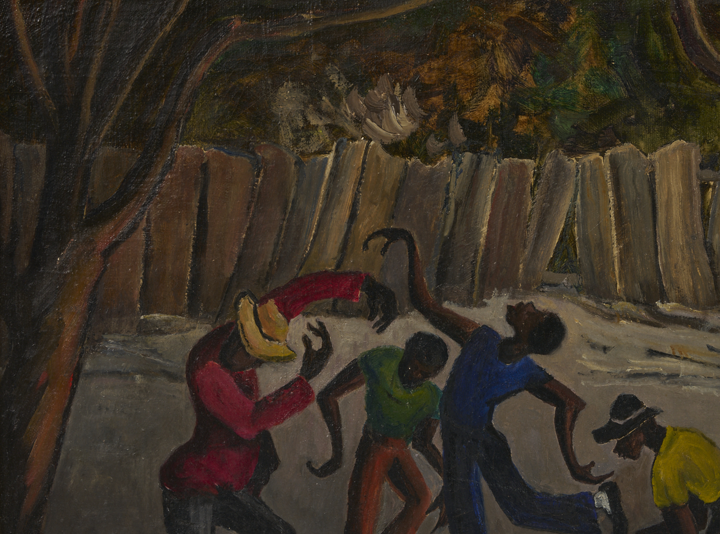 Lot 175: Nell Choate Jones O/C Painting, Men Dancing
