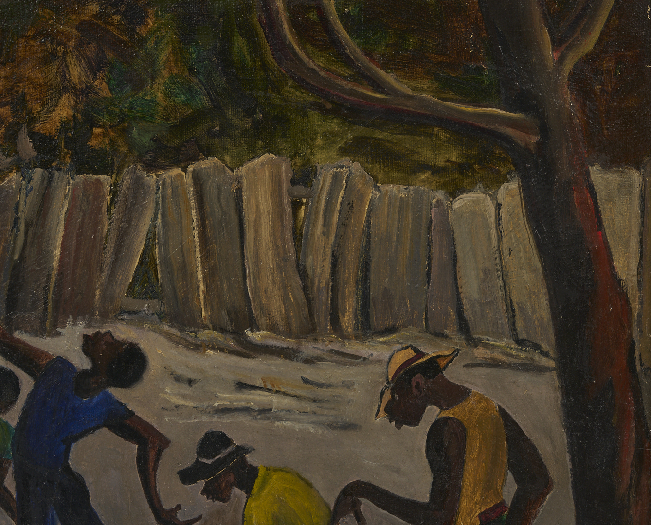 Lot 175: Nell Choate Jones O/C Painting, Men Dancing