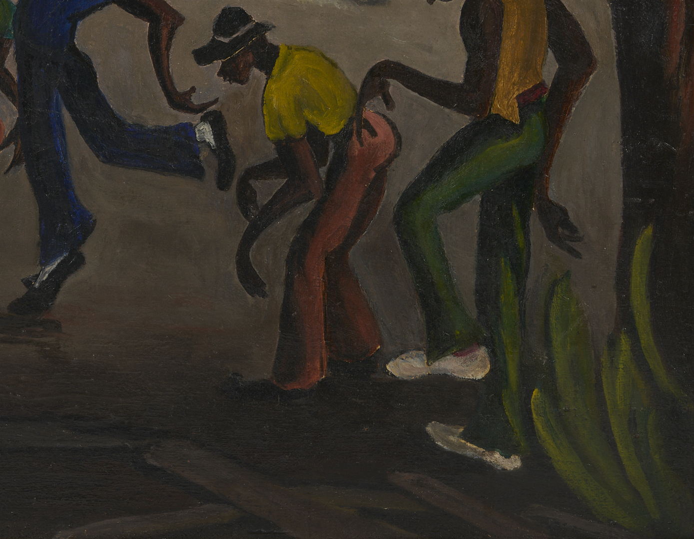 Lot 175: Nell Choate Jones O/C Painting, Men Dancing