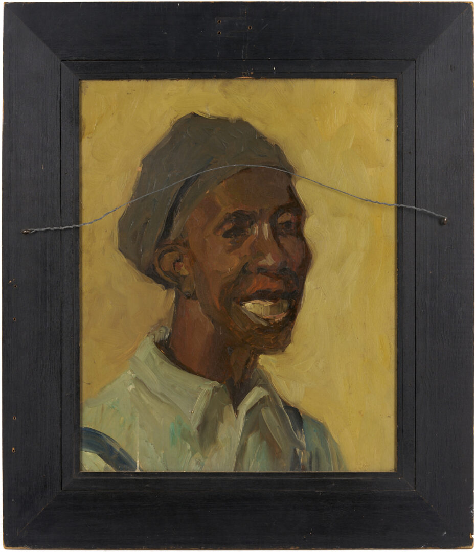 Lot 176: John T. Bauscher Double-Sided Portrait Painting, Kentucky Interest