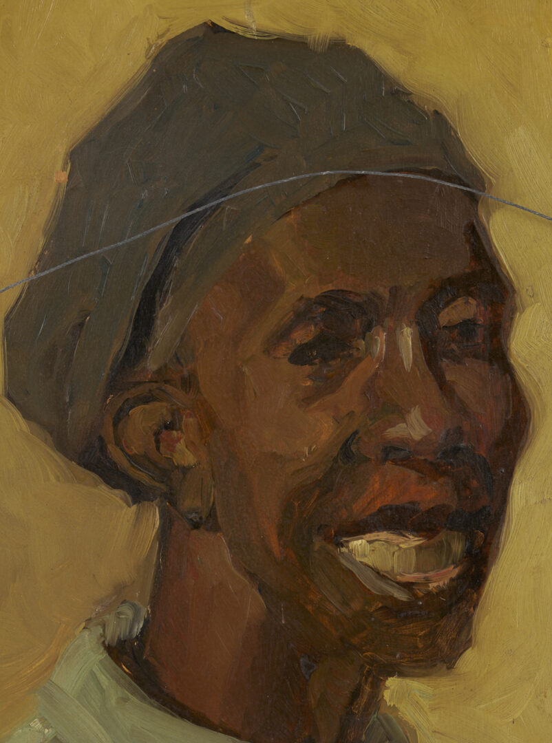 Lot 176: John T. Bauscher Double-Sided Portrait Painting, Kentucky Interest