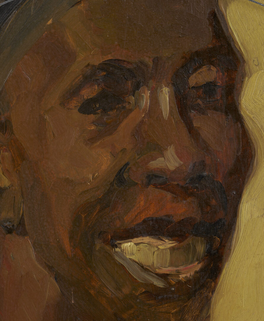 Lot 176: John T. Bauscher Double-Sided Portrait Painting, Kentucky Interest