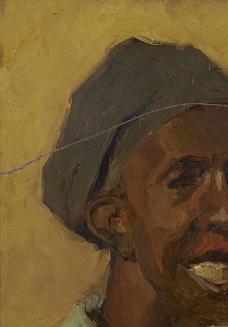 Lot 176: John T. Bauscher Double-Sided Portrait Painting, Kentucky Interest