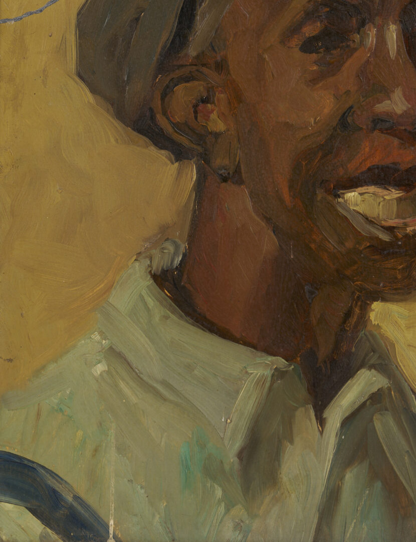 Lot 176: John T. Bauscher Double-Sided Portrait Painting, Kentucky Interest