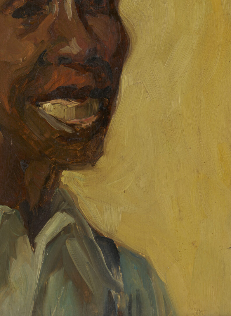 Lot 176: John T. Bauscher Double-Sided Portrait Painting, Kentucky Interest